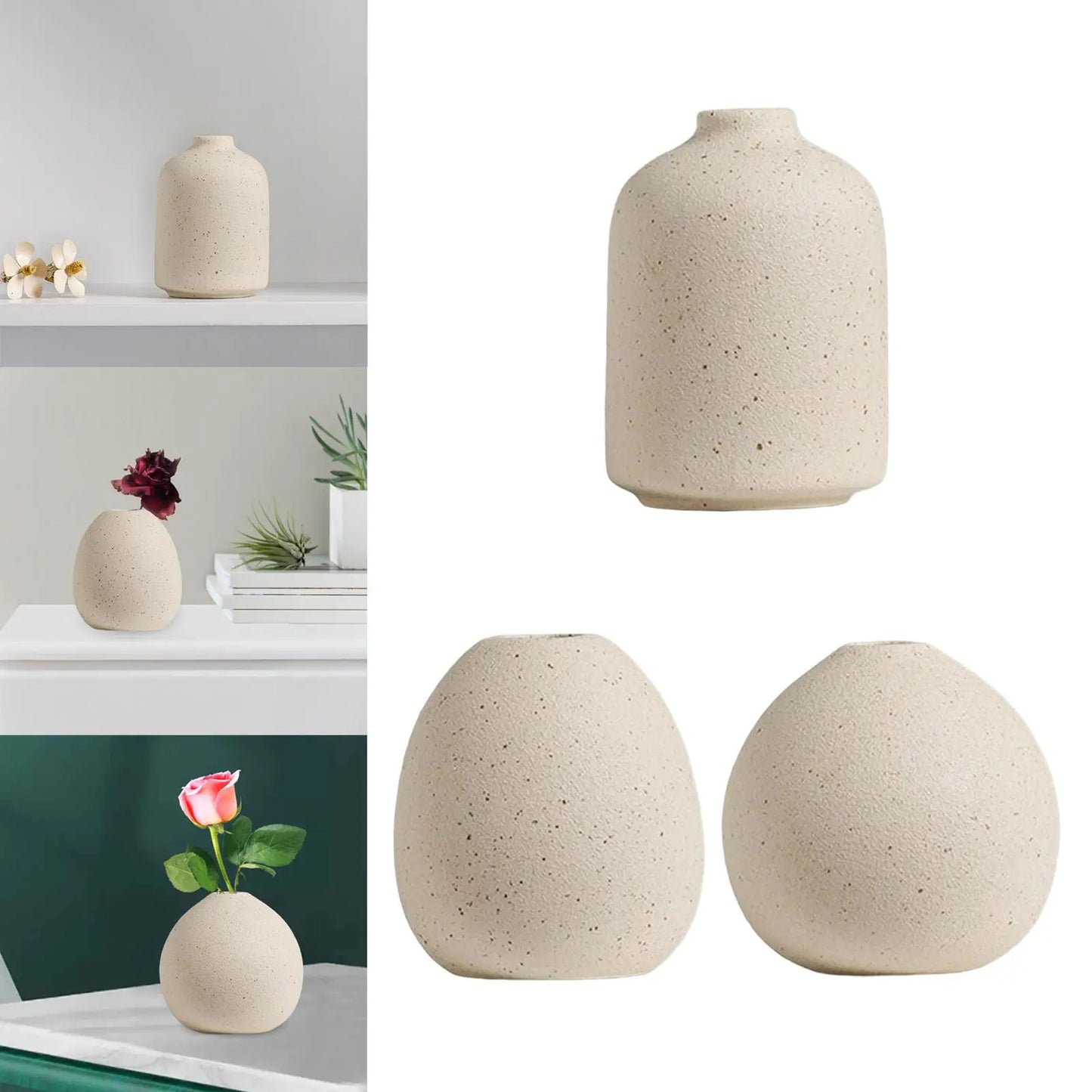 Moderne Blumenvasen, dekorative Vasen, Boho-Keramikvase
